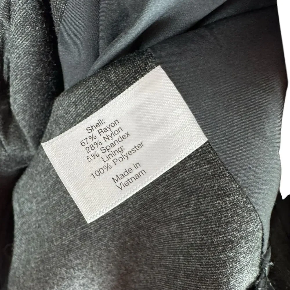 Lane Bryant Dark Gray The Bryant Blazer Knit Buttoned Single Breasted Stretch 26 - Picture 5 of 6